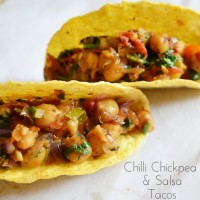 Chilli Chickpea & Salsa Tacos